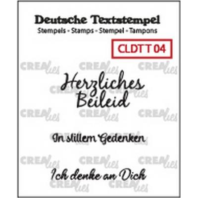 Crealies Clear Stamps deutsch - Beileid